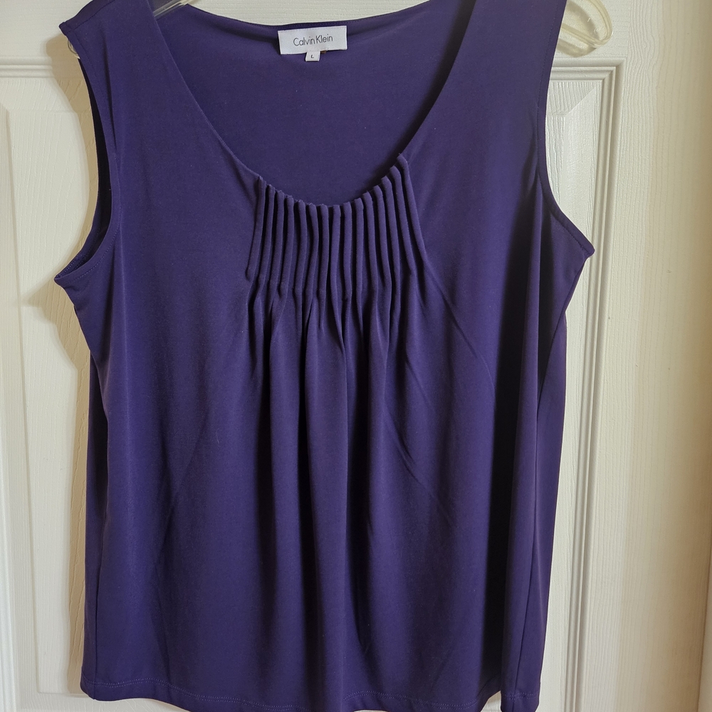 Calvin Klein Women's Deep Purple Tank Top